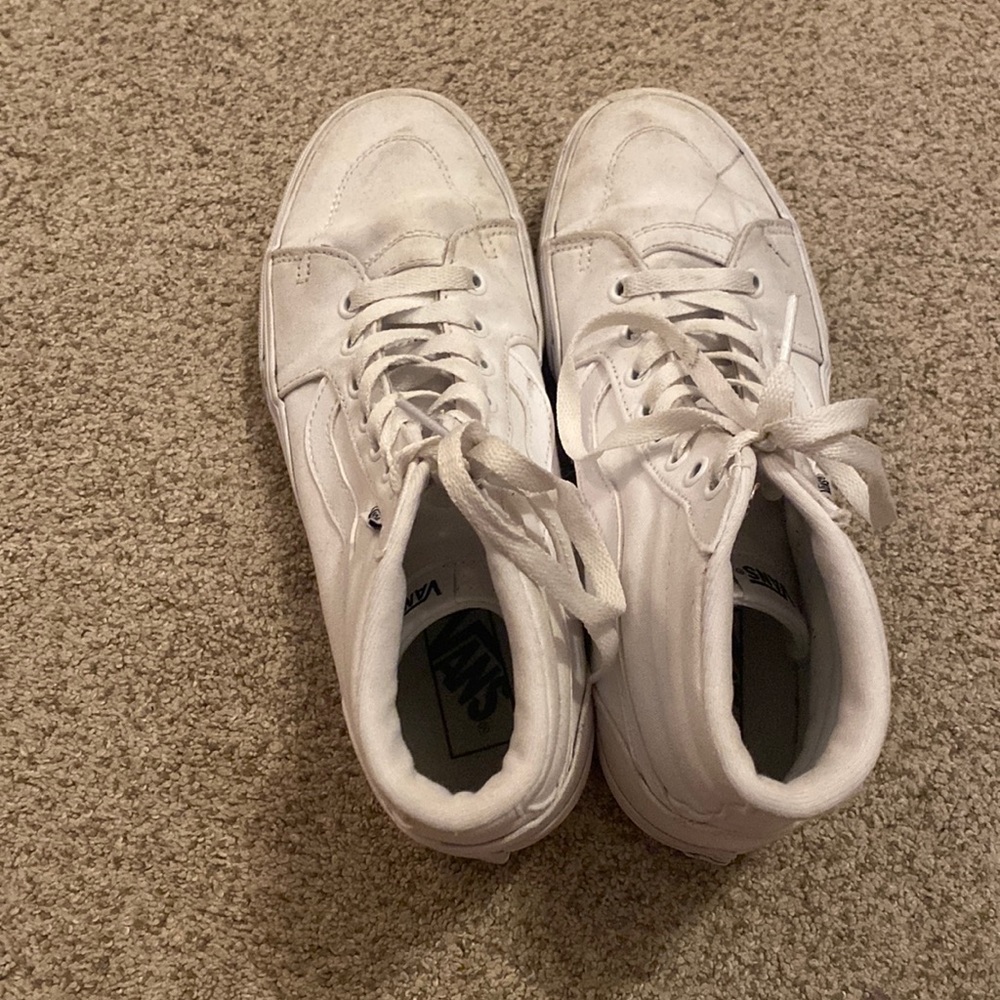 Vans high tops, white